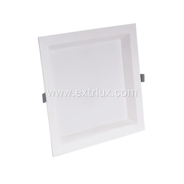 LED Plastic Recessed Anti-glare Square Downlight 18W